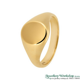 9ct Traditional Oval Signet Ring (11mm x 9mm)