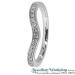 18ct White Gold Shaped 0.17ct Diamond Eternity Ring - view 1